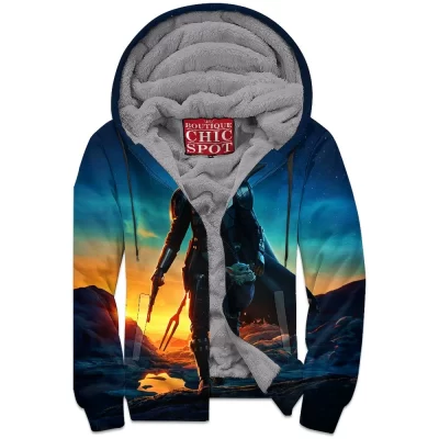 Sci-Fi Zip-Fleece-Hoodie, Star Wars Zip-Fleece-Hoodie, The Mandalorian Zip-Fleece-Hoodie