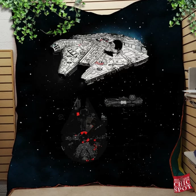 Millennium Falcon Quilt Blanket