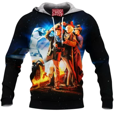 Back To The Future Fleece-Hoodie, Sci-Fi Fleece-Hoodie