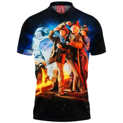 Back To The Future Polo Shirt, Sci-Fi Polo Shirt