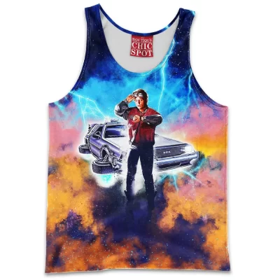 Back To The Future Tank-Top, DeLorean Tank-Top, Marty McFly Tank-Top, Sci-Fi Tank-Top