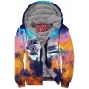 Back To The Future Zip-Fleece-Hoodie, DeLorean Zip-Fleece-Hoodie, Marty McFly Zip-Fleece-Hoodie, Sci-Fi Zip-Fleece-Hoodie