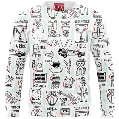 Back To The Future Zip Sweatshirt