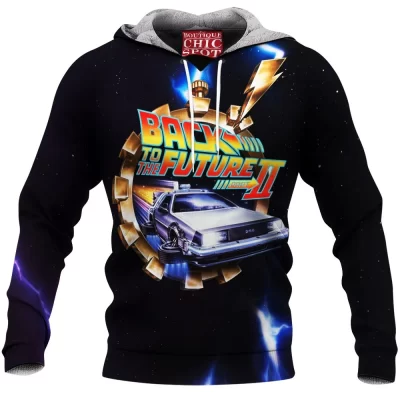 Back To The Future Fleece-Hoodie, Sci-Fi Fleece-Hoodie