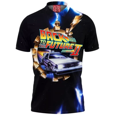 Back To The Future Polo Shirt, Sci-Fi Polo Shirt