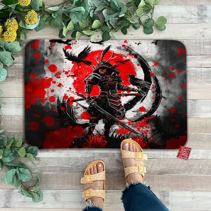 Raven Bushido Samurai Doormat