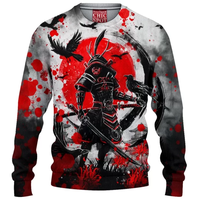 Raven Bushido Samurai Knitted Sweater