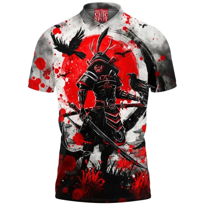 Raven Bushido Samurai Polo Shirt