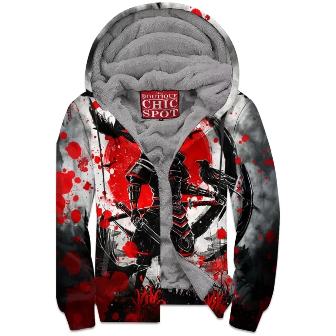 Raven Bushido Samurai Zip Fleece Hoodie