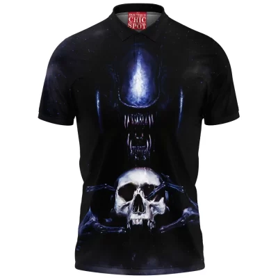 Alien Polo Shirt, Sci-Fi Polo Shirt
