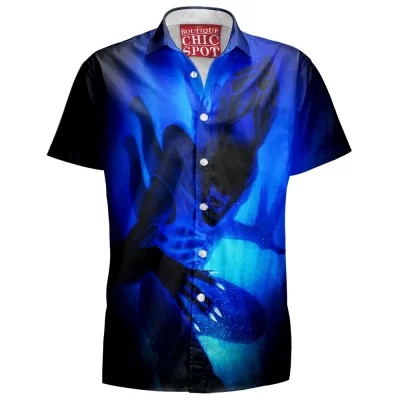 Alien Hawaiian-Shirt, Sci-Fi Hawaiian-Shirt