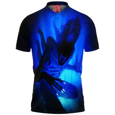 Alien Polo Shirt, Sci-Fi Polo Shirt