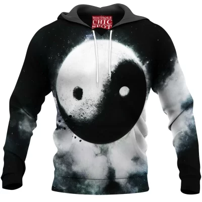 Abstract Hoodie, Yin and Yang Hoodie