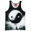 Abstract Tank-Top, Yin and Yang Tank-Top