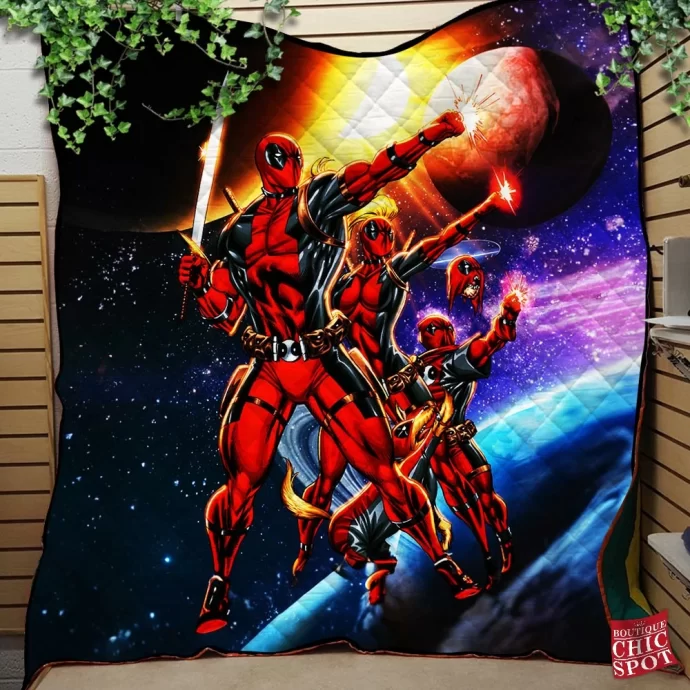 Deadpool Corps Quilt Blanket