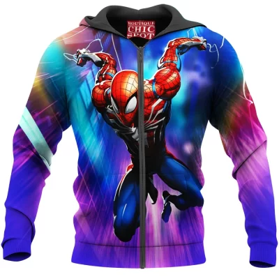 Comic Zip-Hoodie, Spider-man Zip-Hoodie
