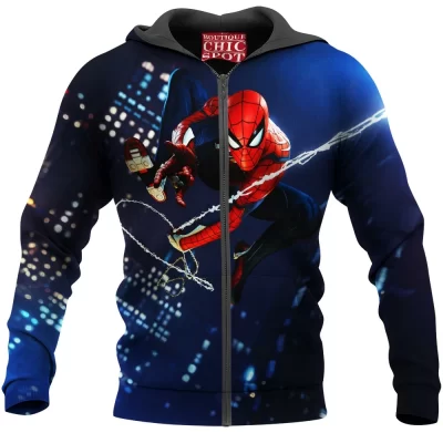 Comic Zip-Hoodie, Spider-man Zip-Hoodie