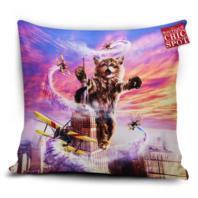 Monster Cat Pillow Cover