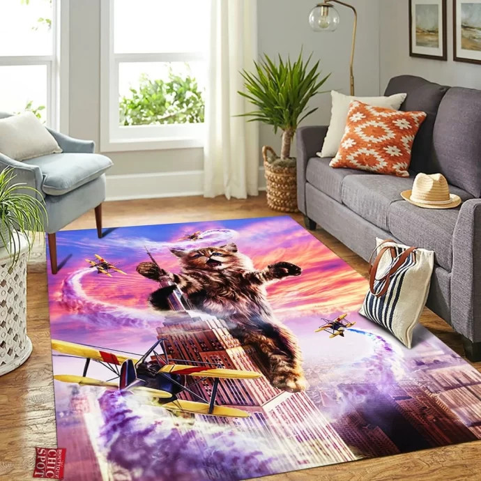 Monster Cat Rectangle Rug