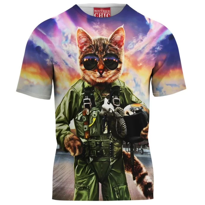 Cat Pilot in the Air Force T-Shirt