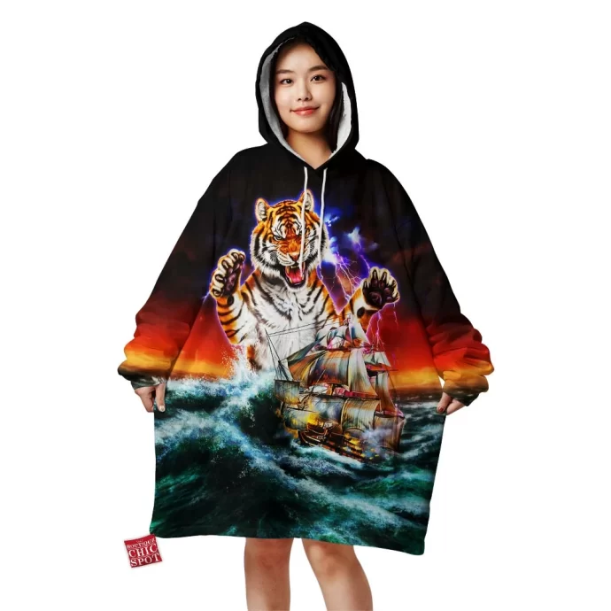 Monster Titan Tiger Blanket Hoodie