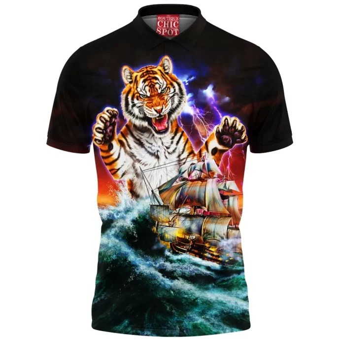 Monster Titan Tiger Polo Shirt