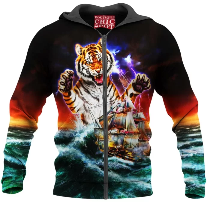 Monster Titan Tiger Zip Hoodie