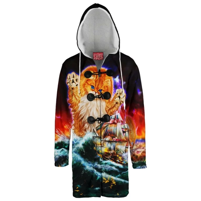 Monster Titan Cat Hooded Cloak Coat