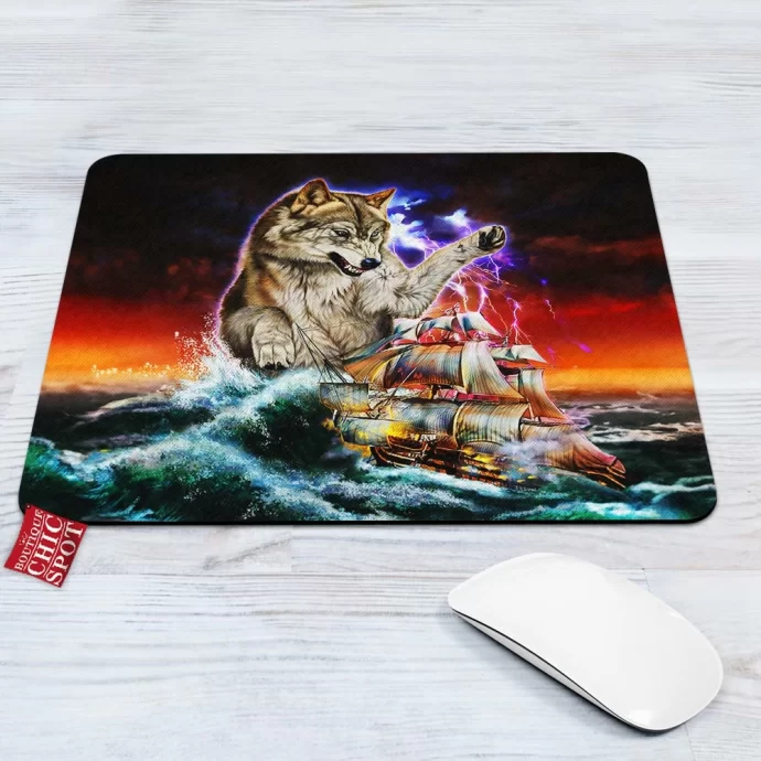 Monster Titan Wolf Mouse Pad