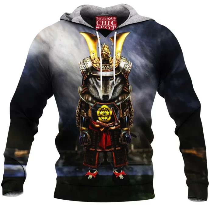 Timber Wolf Samurai Fleece Hoodie