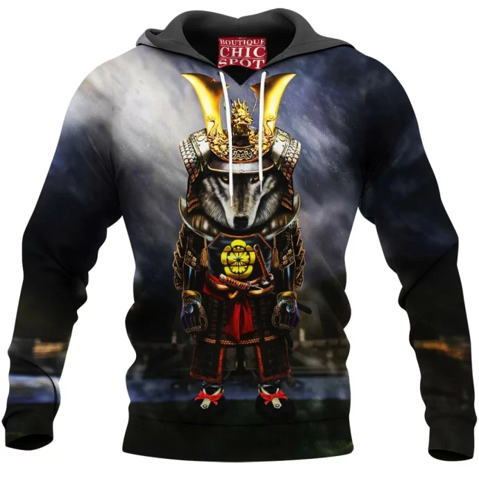 Timber Wolf Samurai Hoodie