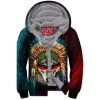 Wolf Zip-Fleece-Hoodie
