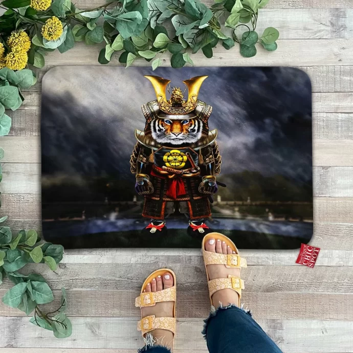 Samurai Tiger Doormat