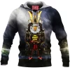 Samurai Fleece-Hoodie, Bald Eagle Fleece-Hoodie