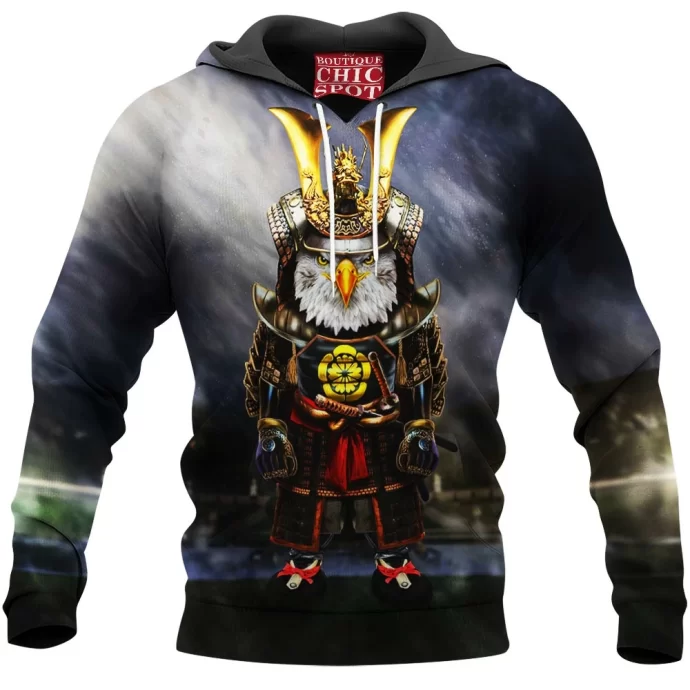 Samurai Bald Eagle Hoodie