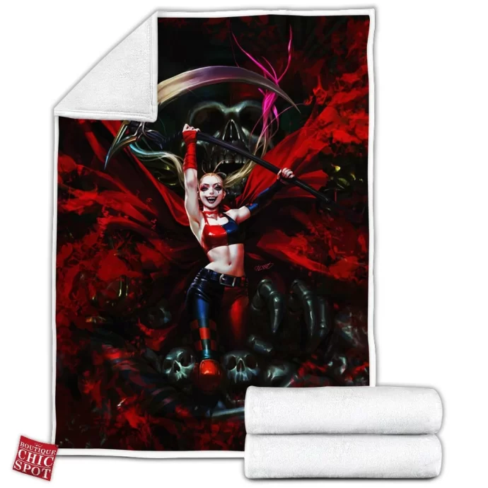 Harley Quinn Fleece Blanket