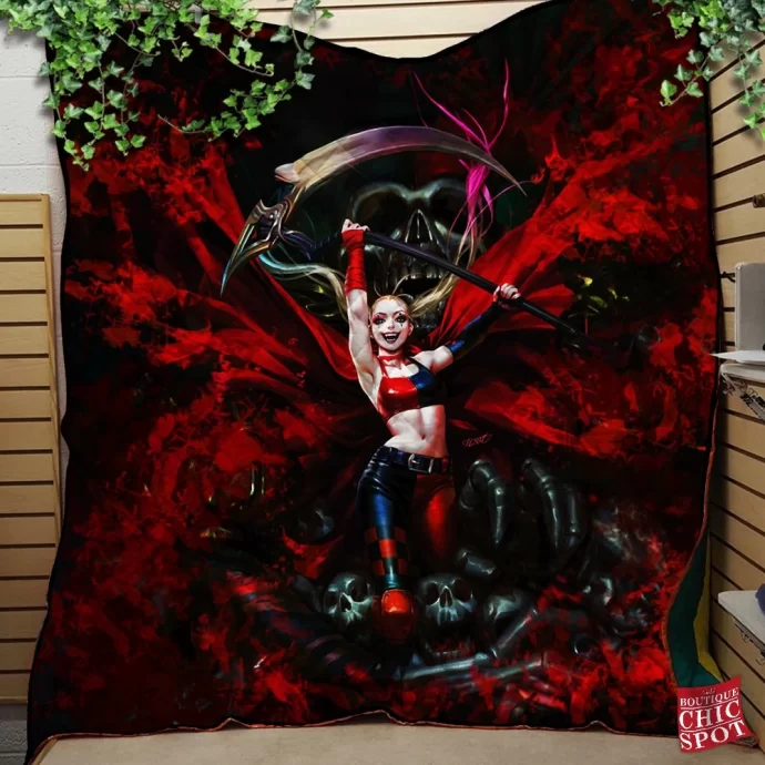 Harley Quinn Quilt Blanket