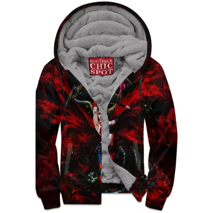 Harley Quinn Zip Fleece Hoodie