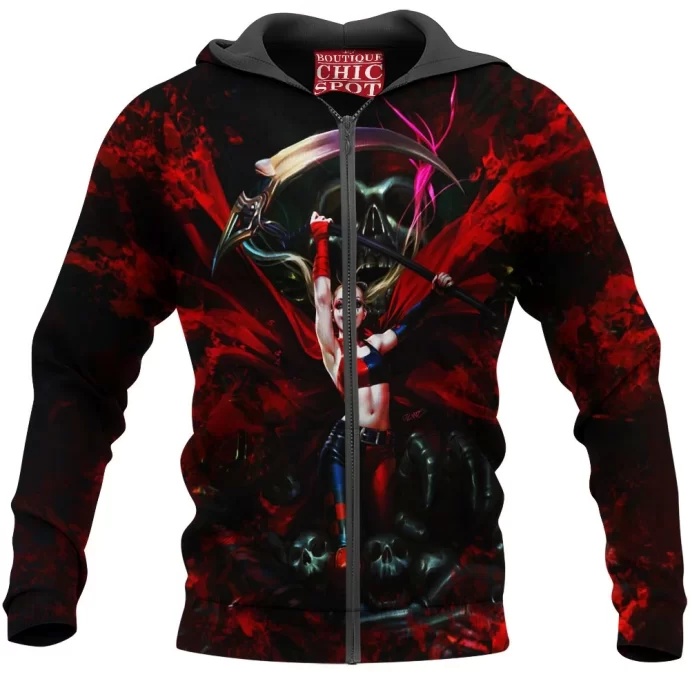 Harley Quinn Zip Hoodie