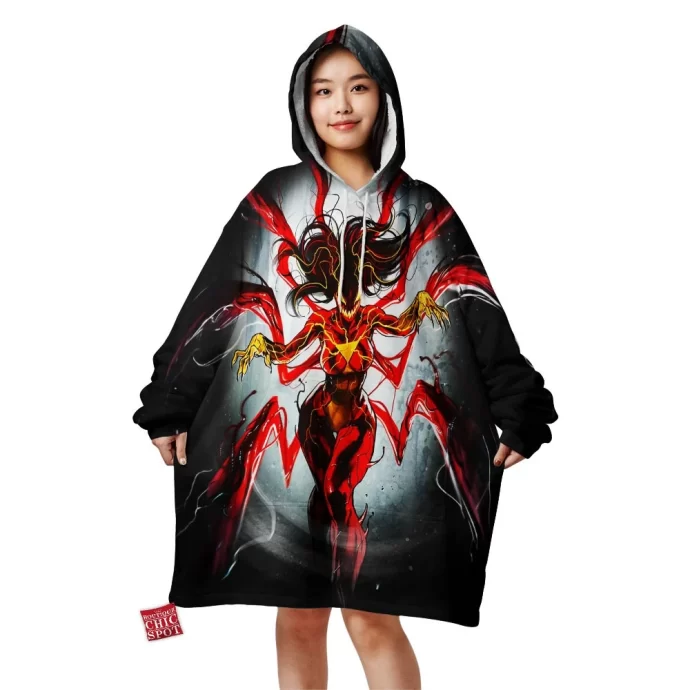 Carnage x Spider-Woman Blanket Hoodie