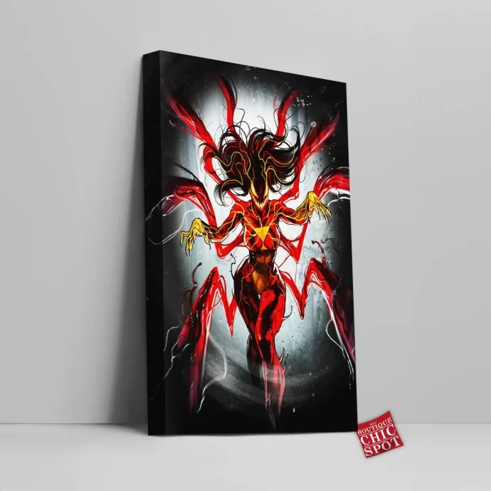 Carnage x Spider-Woman Canvas Wall Art