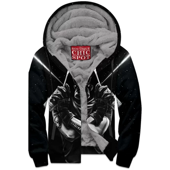 Darth Vader Zip Fleece Hoodie