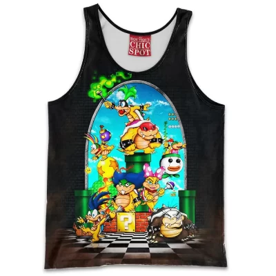 Bowser Tank-Top, Game Tank-Top, Larry Koopa Tank-Top, Mario Tank-Top