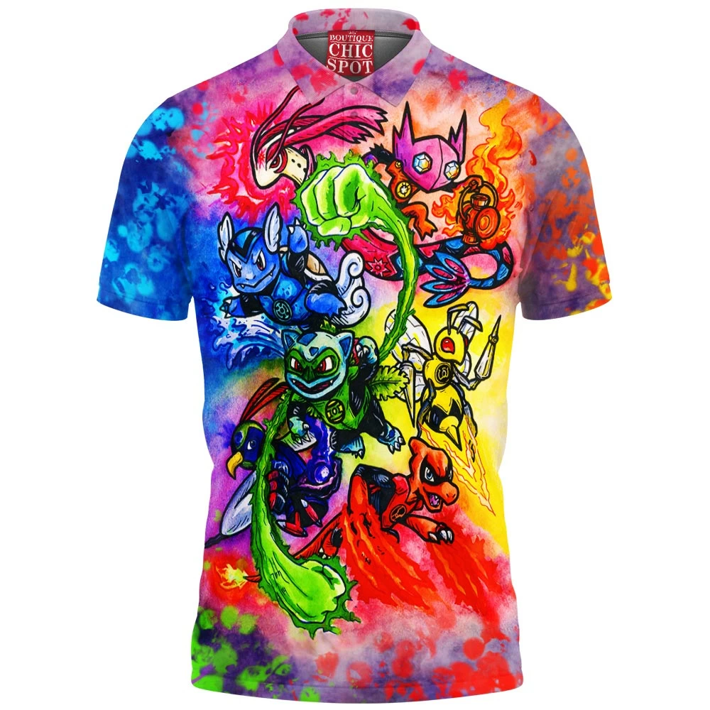 Anime Polo Shirt, Pokemon Polo Shirt 1 T DUONG Boutique 11050 Polo Shirt
