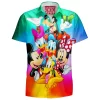 Animation Hawaiian-Shirt, Disney Hawaiian-Shirt, Mickey Mouse Hawaiian-Shirt, Pluto Hawaiian-Shirt, Minnie Mouse Hawaiian-Shirt, Donald Duck Hawaiian-Shirt