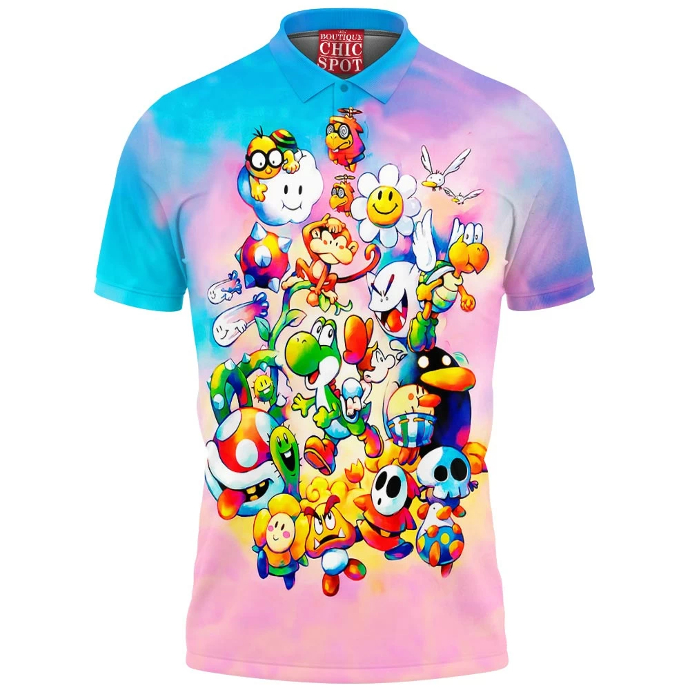Game Polo Shirt, Mario Polo Shirt, Yoshi Polo Shirt 1 T DUONG Boutique 11053 Polo Shirt
