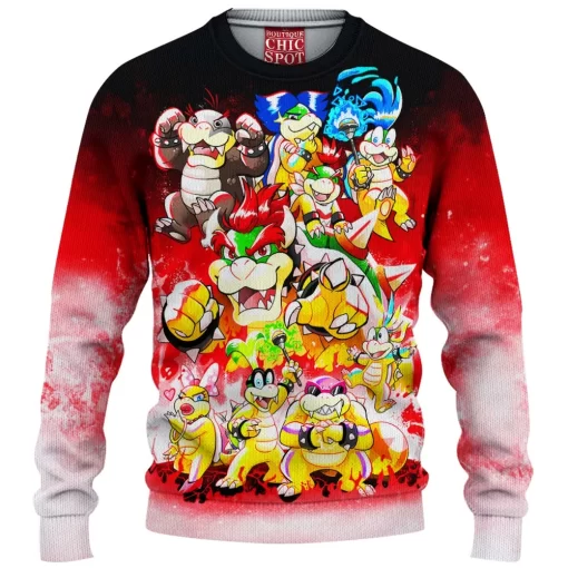 Bowser the Koopalings Knitted Sweater