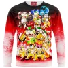 Game Zip Sweatshirt, Super Mario Zip Sweatshirt, Bowser Zip Sweatshirt