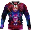 Anime Fleece-Hoodie, Gengar Fleece-Hoodie, Pokemon Fleece-Hoodie