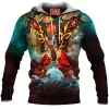 Sci-Fi Fleece-Hoodie, Kaiju Fleece-Hoodie, Monster Fleece-Hoodie, Mothra Fleece-Hoodie